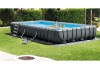 Intex 32ft x 16ft x 52'' Rectangular Ultra XTR Metal Frame Pool with Sand Filter Pump, Ladder, Ground Cloth and Cover #26374