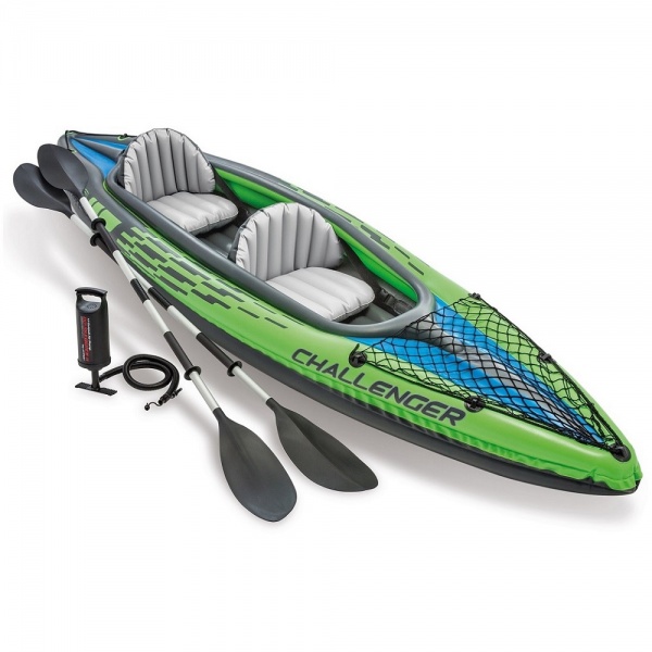 Intex Challenger Twin Seat K2 Kayak with Oars and Pump #68306