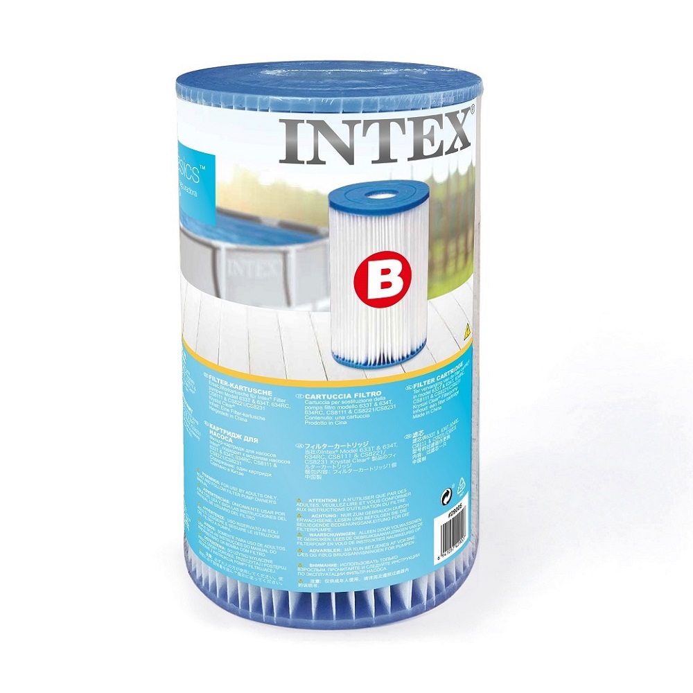 Intex Pack of 6 Type B Replacement Filter Cartridges #29005